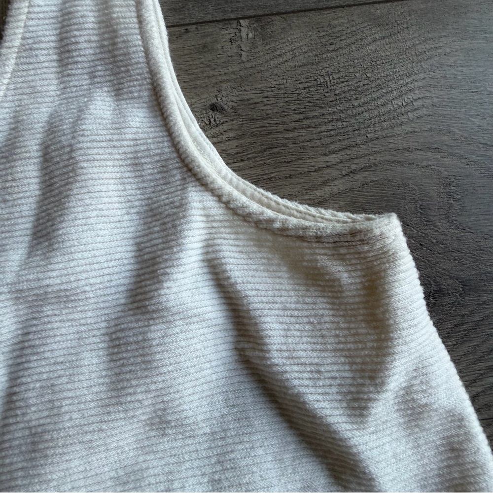 Texture & Thread x Madewell Button front tie tank - size medium - cream - Picture 6 of 6